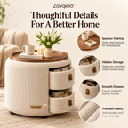 Nestora Storage Ottoman Side Table