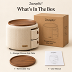 Nestora Storage Ottoman Side Table