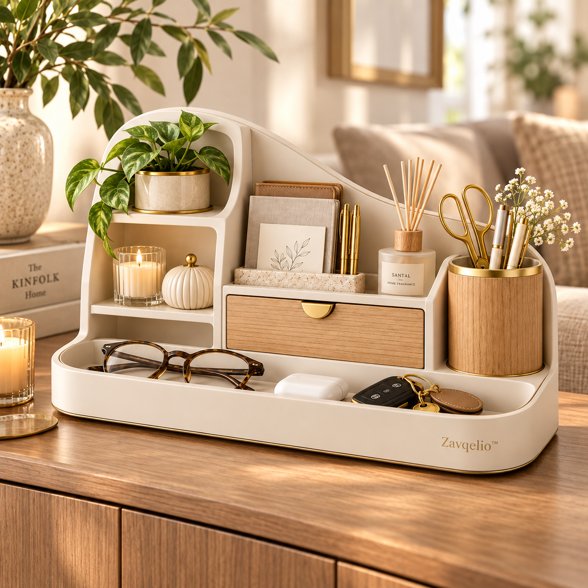 Sculpted Haven Desktop Organizer