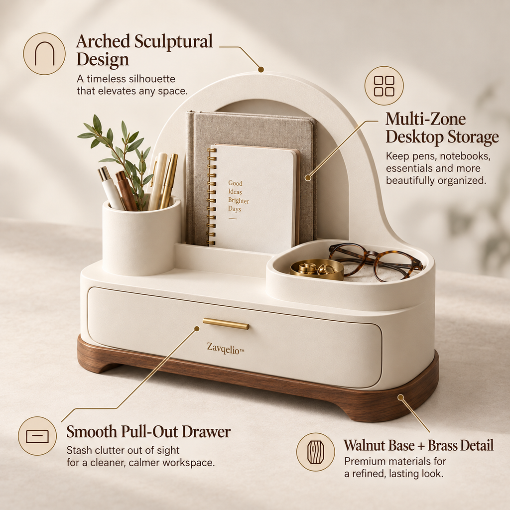 Arched Haven Desktop Organizer