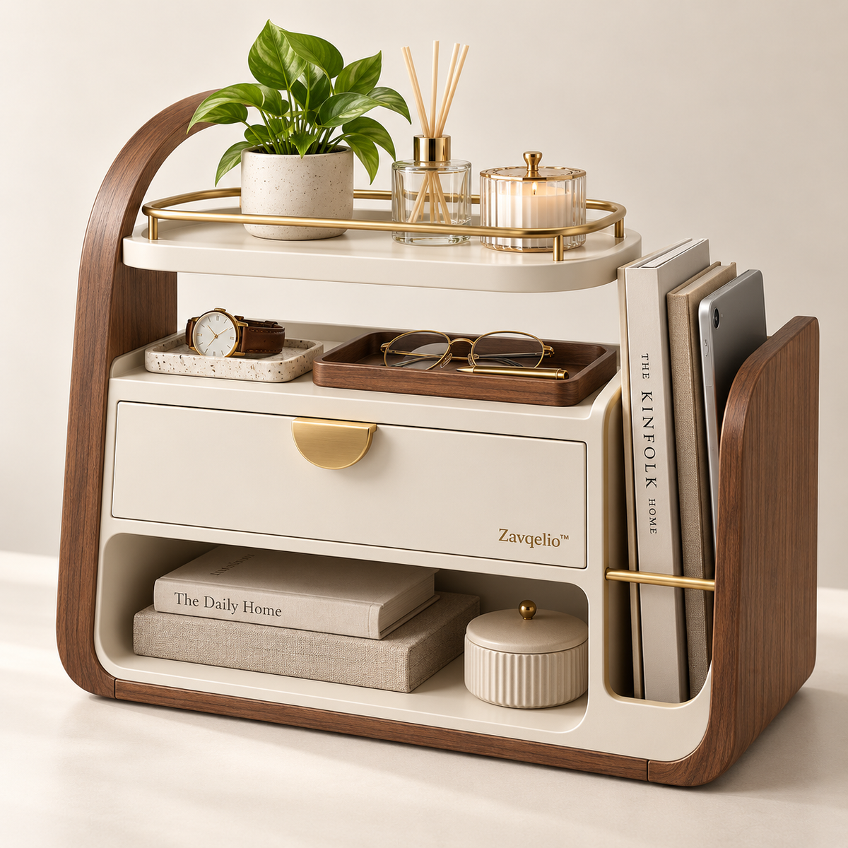 Arched Multi-Zone Desktop Organizer